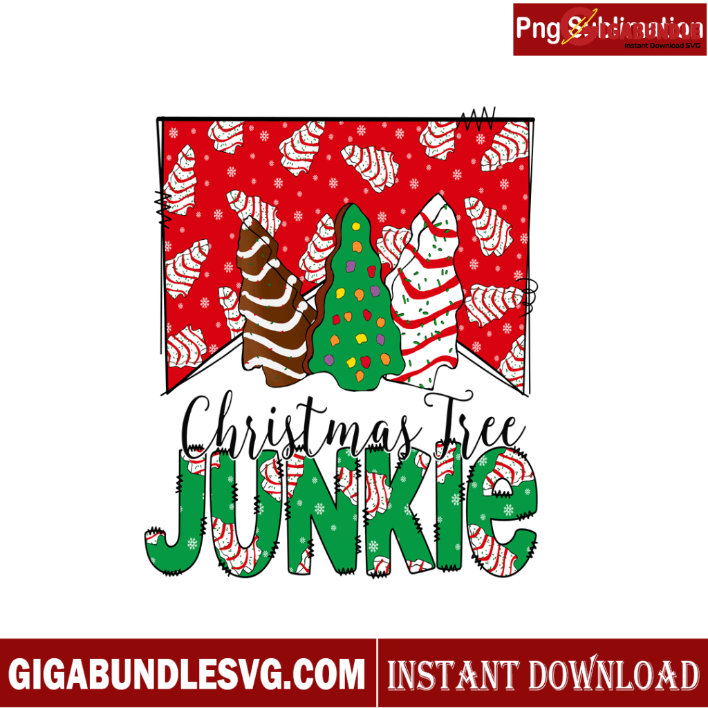 Christmas Tree Junkie PNG