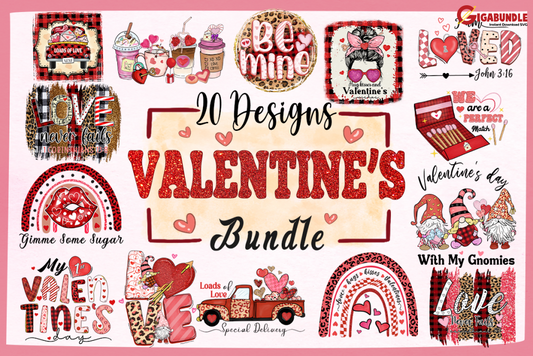 20 Design Valentines Png Bundle Day Happy Valentine Valentine Quote Heart Love Day Cupid Cricut
