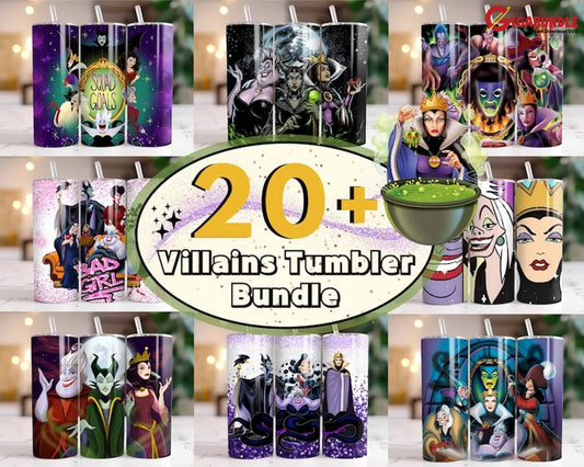20 + Villian Tumbler Wrap Bundle Villains Bad Girls Oz