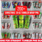 200+ Christmas Tumbler Sublimation Designs | 20Oz Skinny Bundle Wrap Cartoon Funny Design Png