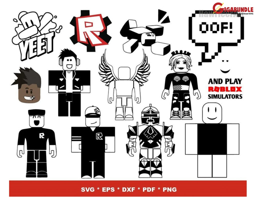 200+ Roblox Bundle Svg Png Dxf Eps