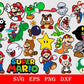 200+ Super Mario Bundle Svg Png Dxf Eps