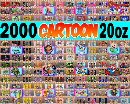 2000+ Cartoon Tumbler Png Kids Bundle