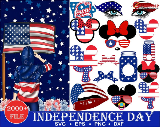 2000+ Independence Day Bundle Svg Png Dxf Eps