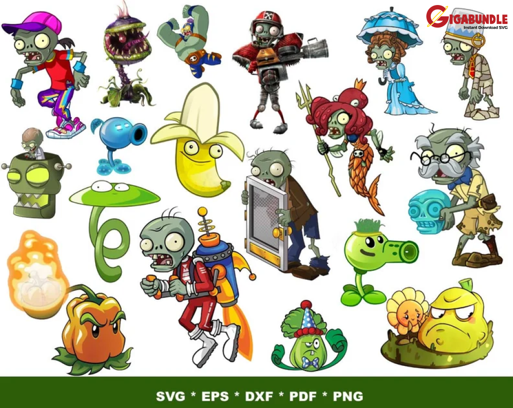 plants vs zombies characters png