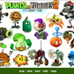 200+Plants Vs Zombies Bundle Svg Png Dxf Eps