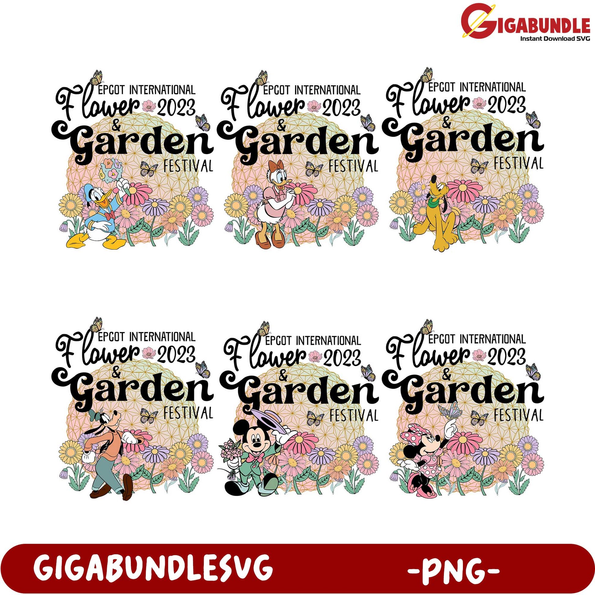 2023 EPCOT Flower & Garden Festival PNG Bundle - Instant Download