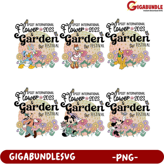 2023 EPCOT Flower & Garden Festival PNG Bundle - Instant Download