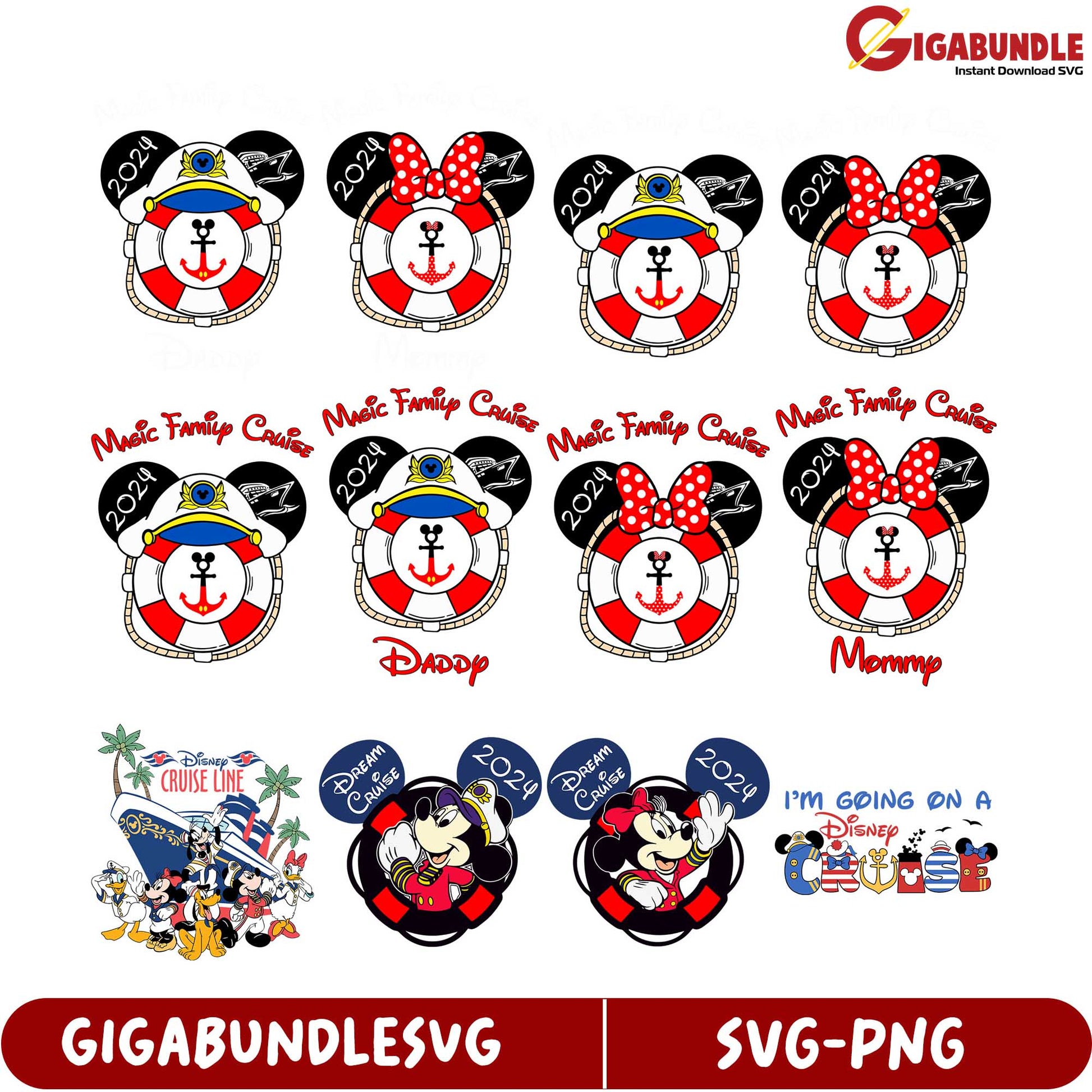 2024 Disney Cruise SVG Bundle Family Fun & Custom Designs