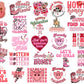 22 Howdy Valentines Day Bundle Png Heart Valentine Xoxo Western Png Love Sublimation Designs Digital