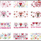 25+ Valentine Bad Bunny Glass Can Wrap Png Bundle Happy 16Oz Libbey Trendy Instant Download