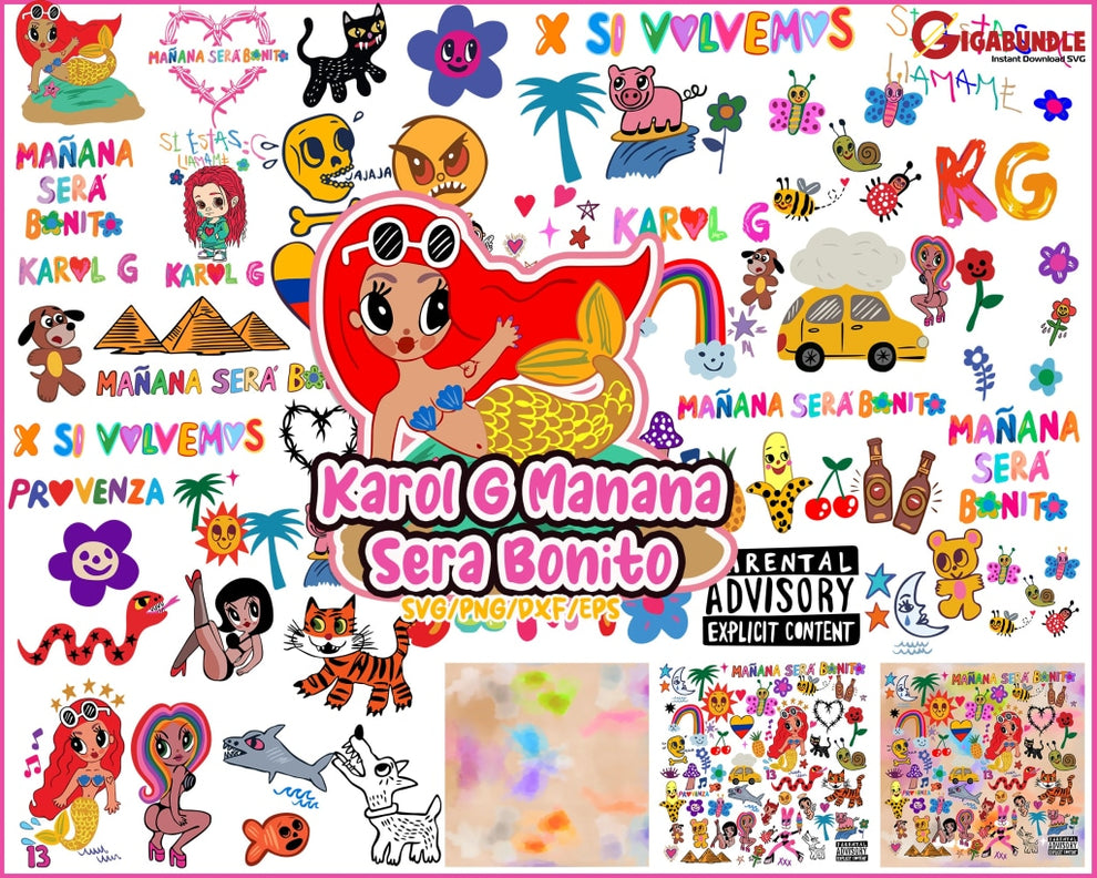 260+ Bundle Karol G Manana Sera Bonito SVG Files For Cricut, Karol G S ...