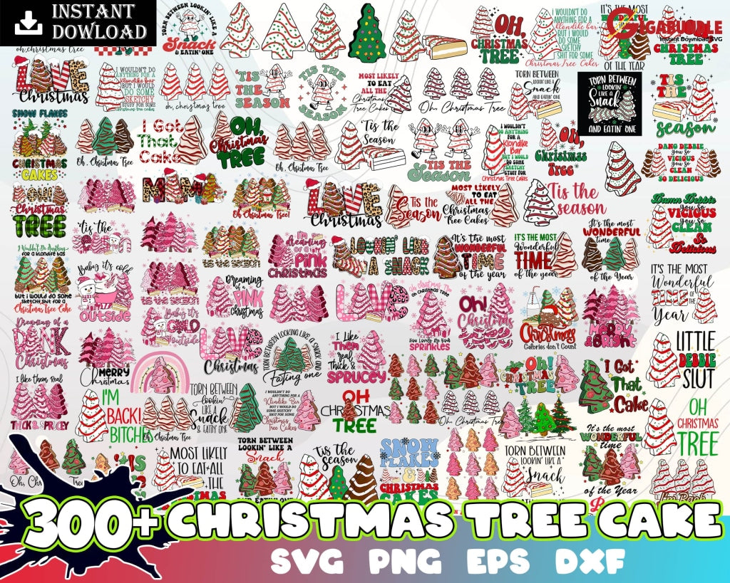 300+ Christmas Tree Cake Png Cakes Svg Tis The Season Oh Funny Designs