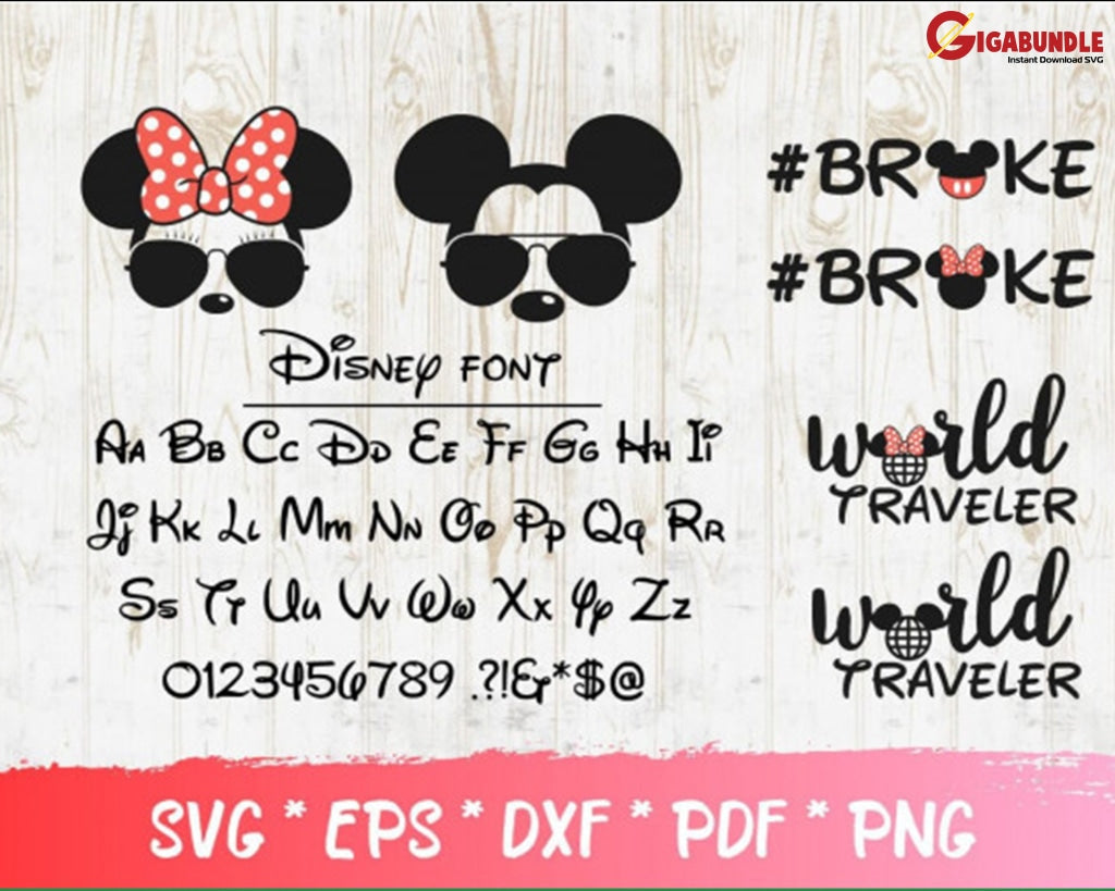 300+ Disney Bundle Svg Png Dxf Eps