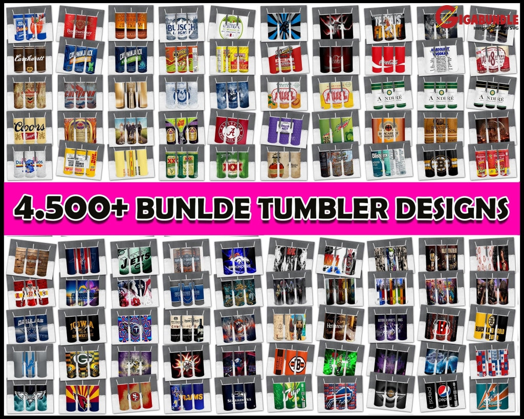 4.500+ Tumbler Designs Bundle Png High Quality 20 Oz Sublimation Design Template For Sublimation