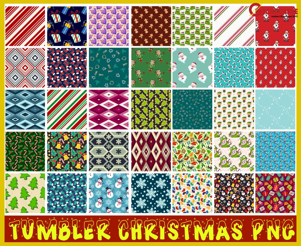 460+Christmas Tumbler 20 Oz Skinny Christmas Sublimation Designs Full Wrap Digital Downloads
