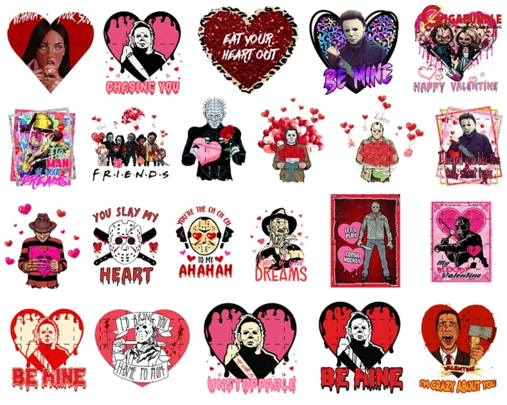 50+ Horror Valentine Png Valentines Day Character Png Funny Instant Download