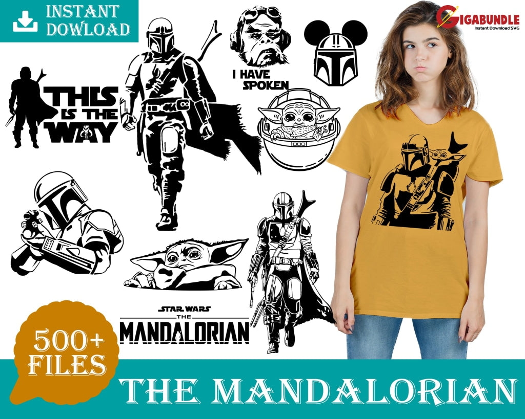 500+ The Mandalorian Bundle Svg Png Dxf Eps