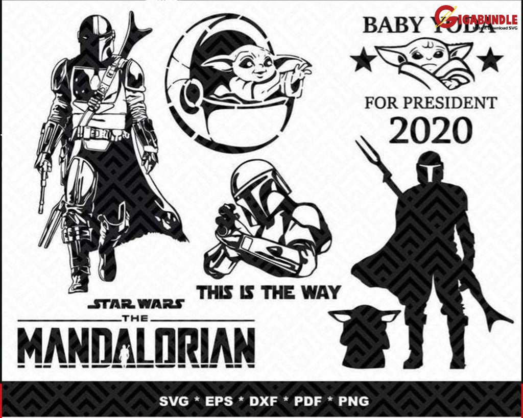 500+ The Mandalorian Bundle Svg Png Dxf Eps