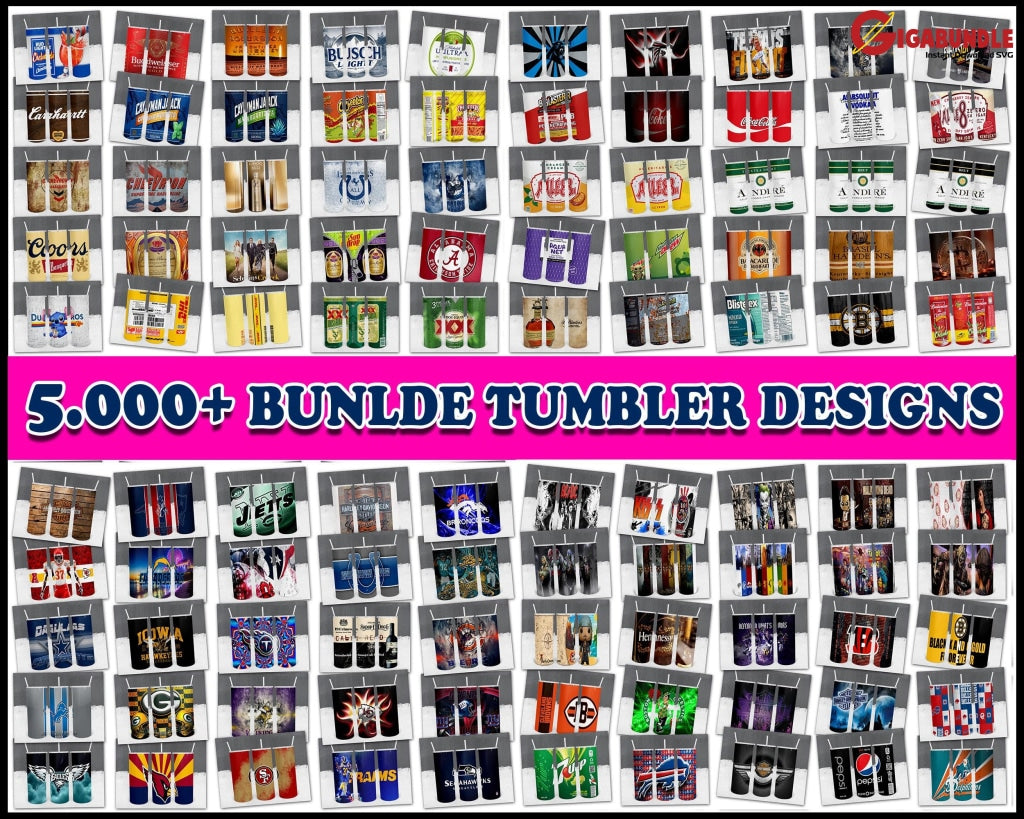 5000+ Tumbler Designs Bundle Png High Quality 20 Oz Sublimation Design Template For Sublimation