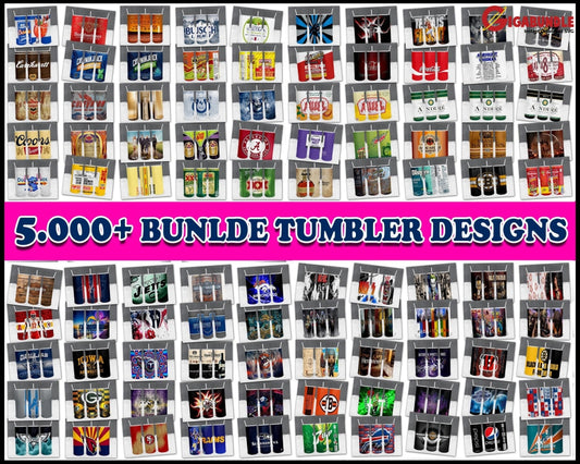 5000+ Tumbler Designs Bundle Png High Quality 20 Oz Sublimation Design Template For Sublimation