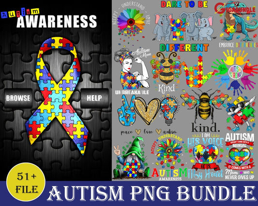 51+ Autism Bundle Png Files