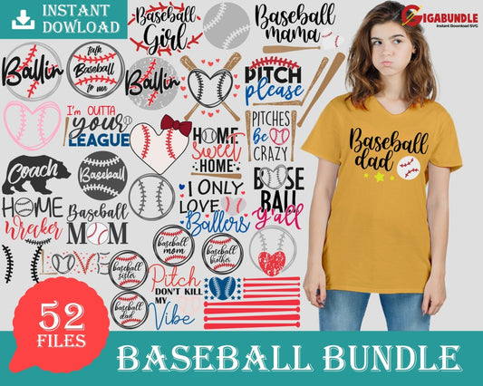 52+ Baseball Bundle Svg Png Dxf Eps