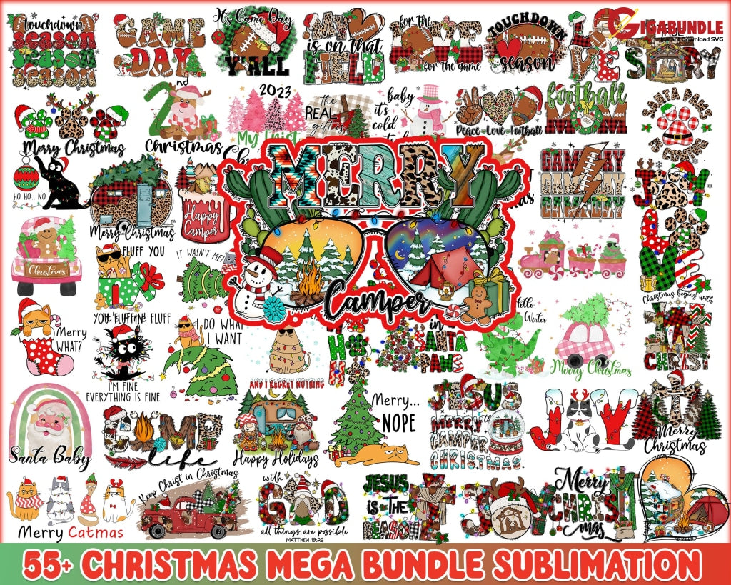 55+ Bundle Retro Christmas Sublimation Western Png Tshirt Cowboy Santa Svg Png Tis The Season