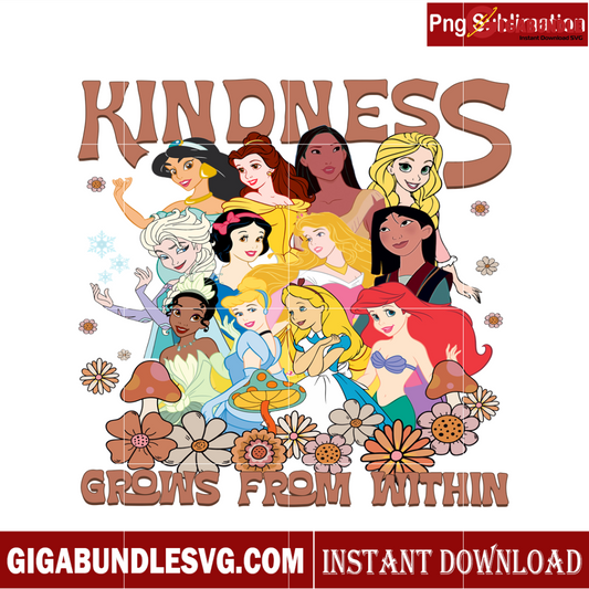 Disney Princess Kindness Grows From Within PNG
