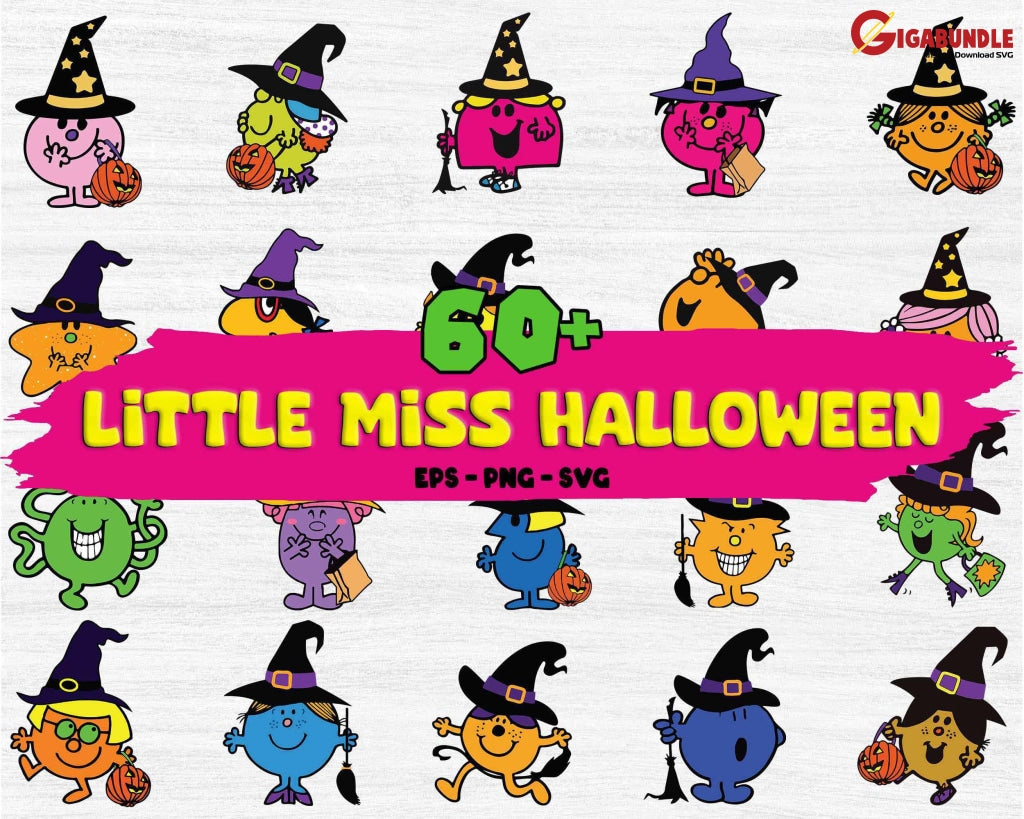 60+ New Little Miss Halloween Bundle