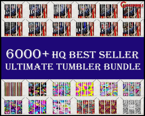 6000+HQ Best Seller Ultimate Tumbler, Designs 20oz Skinny Straight & T ...