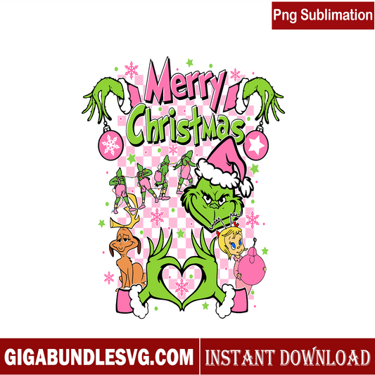 Merry Pink Christmas PNG