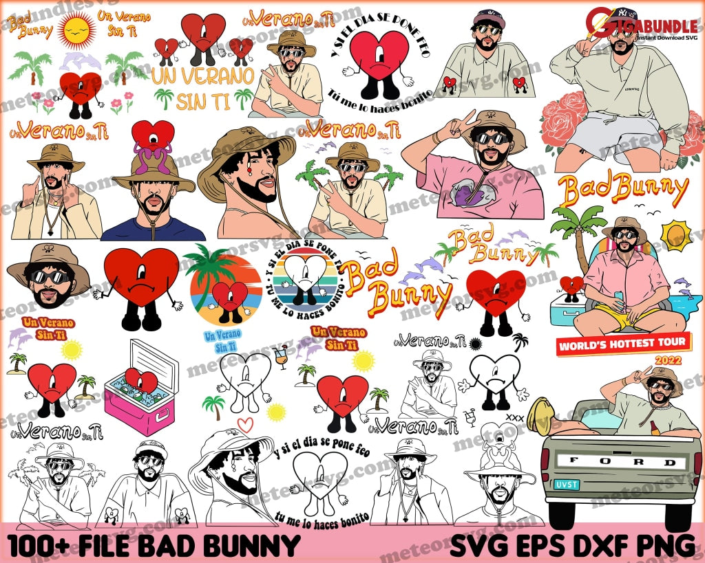 700 Bad Bunny Bundle- Digital Download
