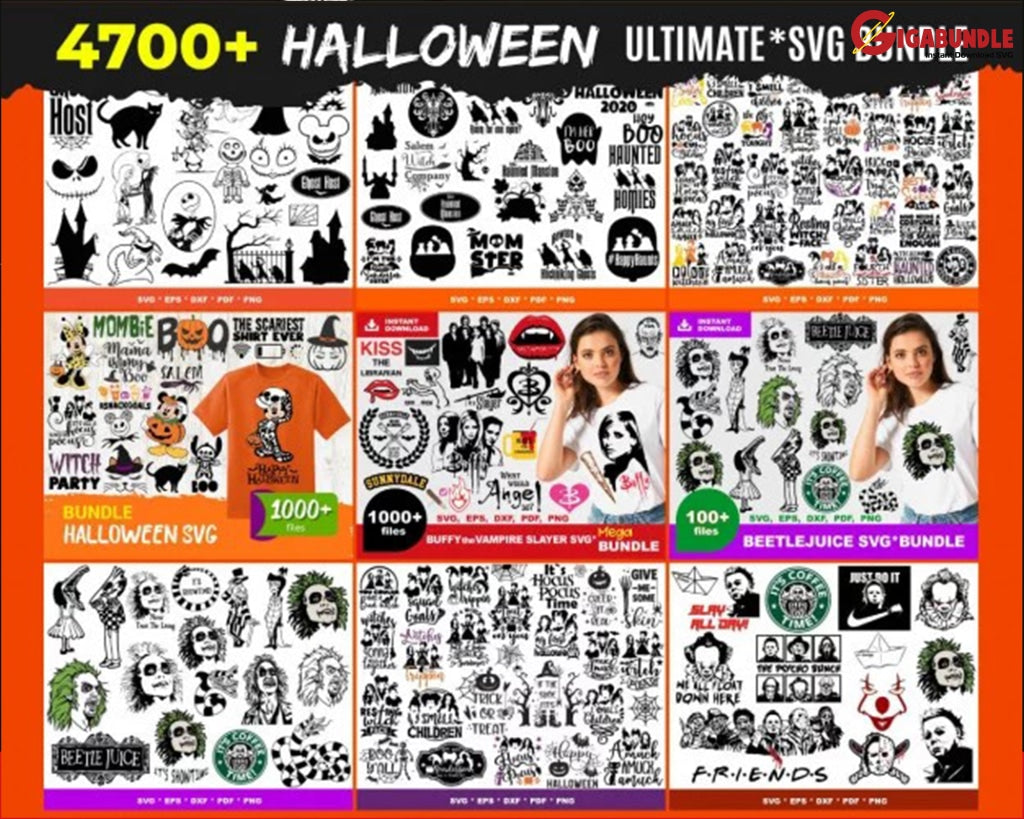 7000+ Ultimate Halloween Bundle Svg Png Dxf Eps