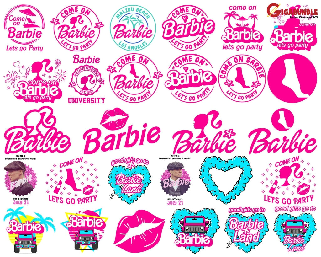 74+ Barbie Svg Bundle Pink Doll Girl Svg- Instant Download