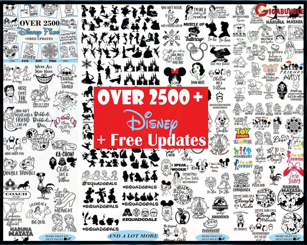 79.000+ Disney Bundle Svg Png Dxf Eps
