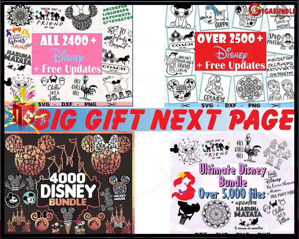 79.999+Disney Designs Fun Disney Bundle Svg Big Svg And For Cricut Files Clipart Svg
