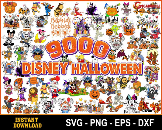 9000+ Halloween Svg Bundle Disney Svg Mickey - Not-So-Scary