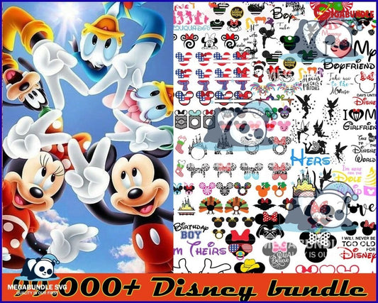 99.000+ Disney Bundle Svg Png Dxf Eps