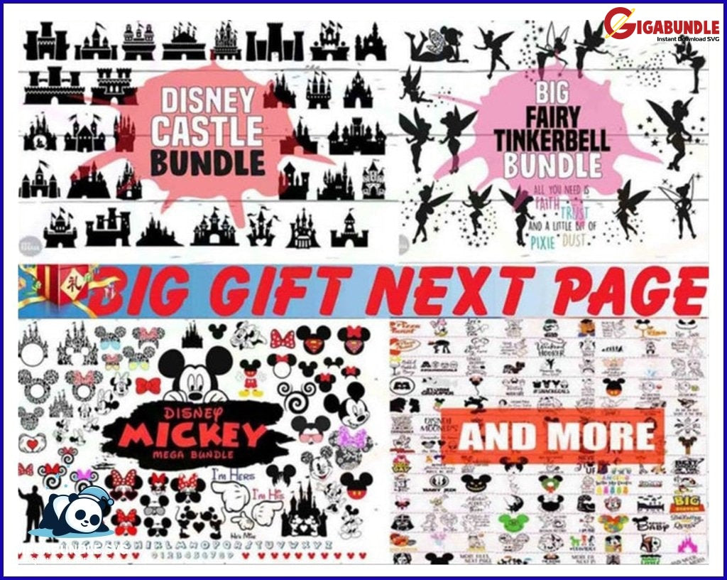 99.000+ Disney Bundle Svg Png Dxf Eps