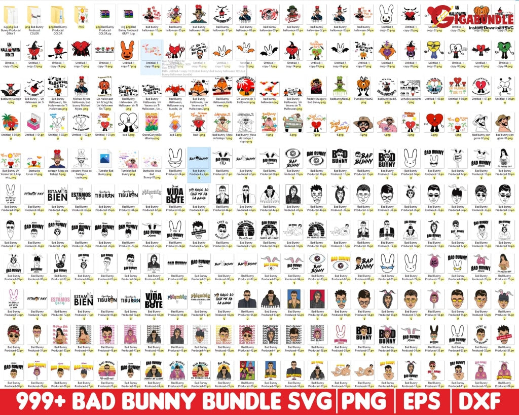 999+ New Bad Bunny Bundle Un Verano Sin Ti Png Svg Digital File El Conejo Malo Design - Download