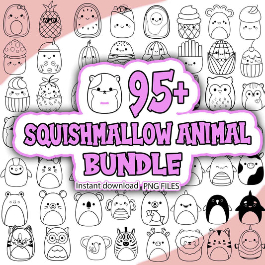 Cute Animal Svg- Png Bundle