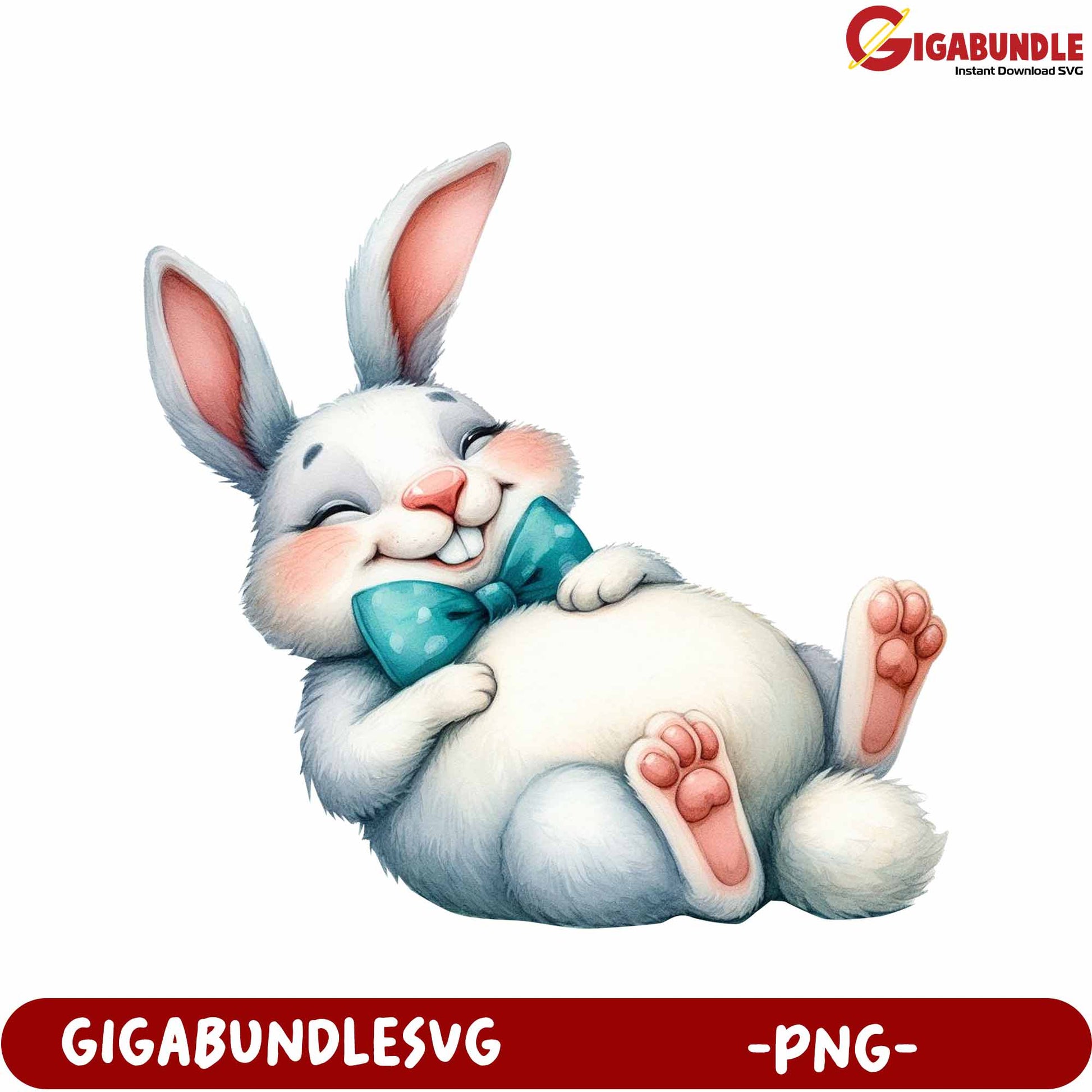 Adorable Bunny Character PNG for Crafting and Design Projects