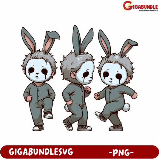 Adorable Bunny Costume Character PNG - Cute Halloween Design