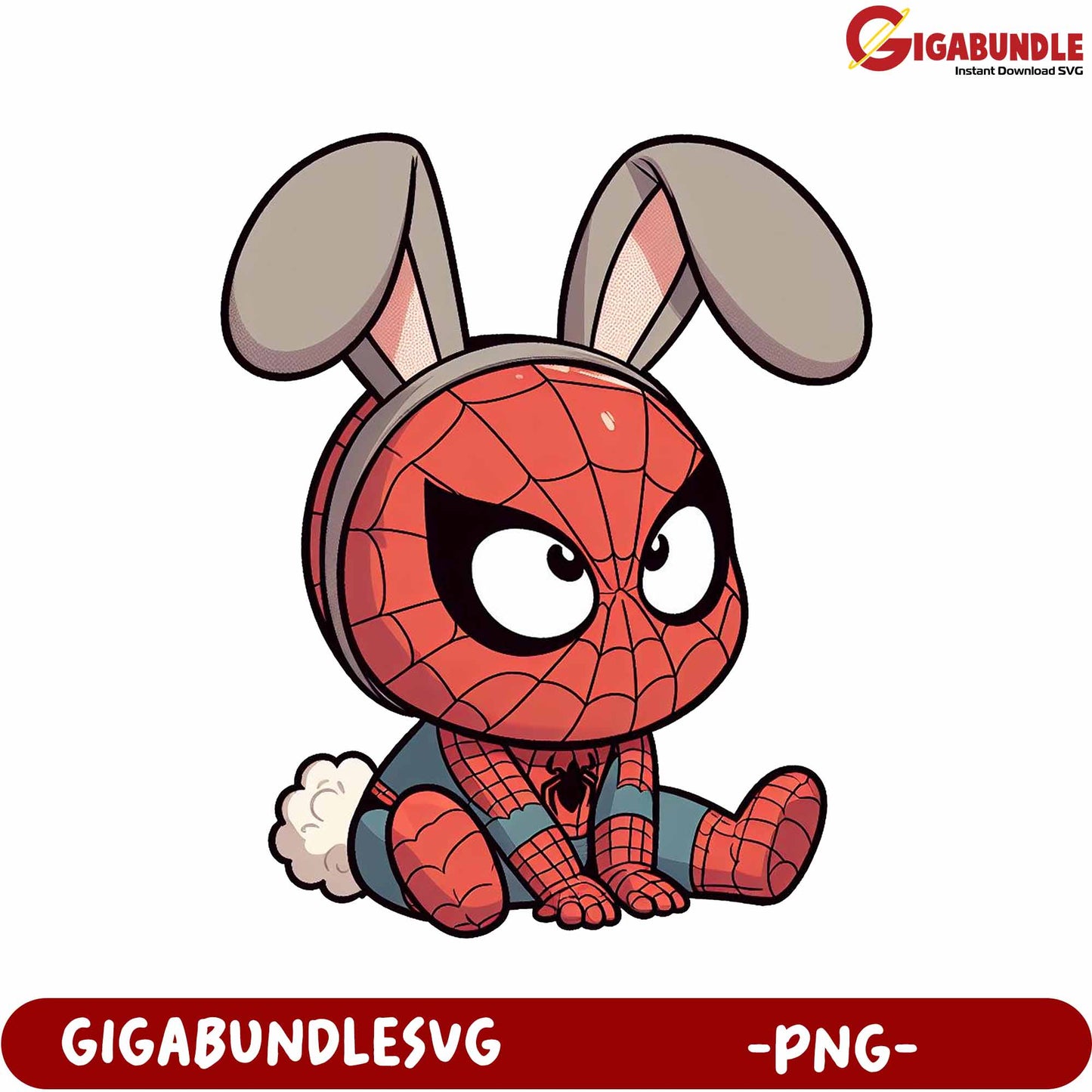 Adorable Bunny Spider Character PNG for Creative Projects