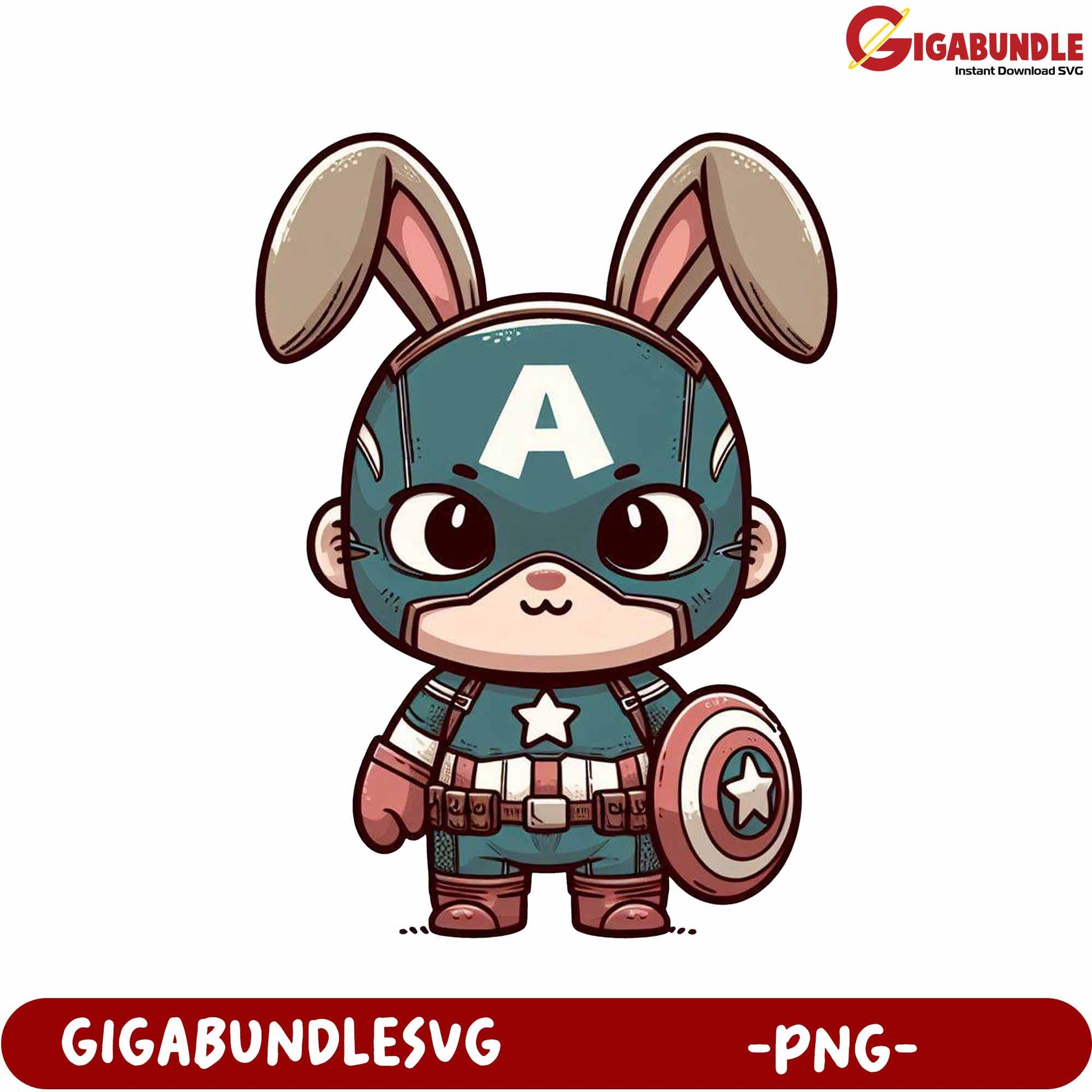 Adorable Bunny Superhero Character PNG for Fun Projects