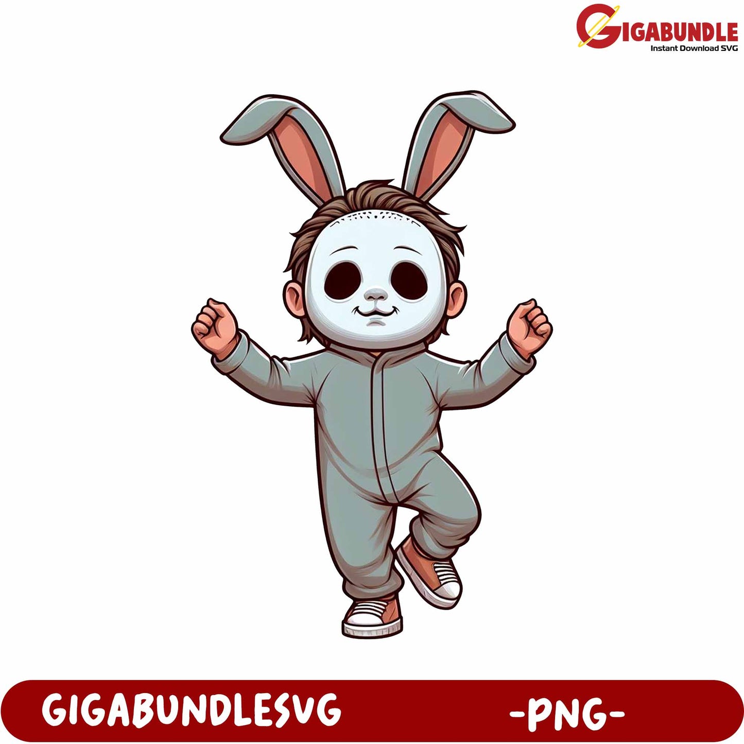 Adorable Cartoon Bunny Costume PNG for Fun Kids' Projects