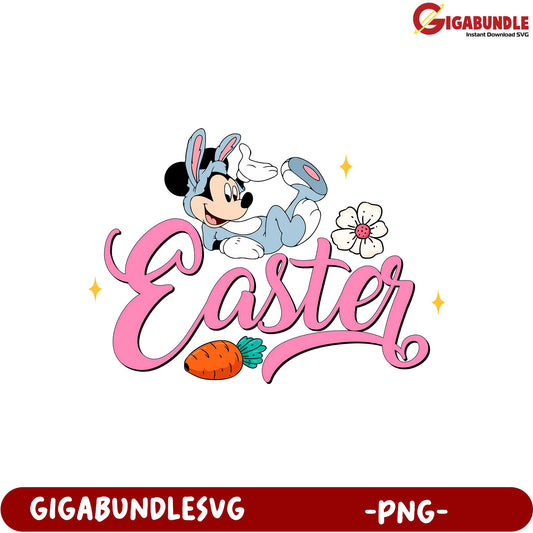 Adorable Easter Bunny Mickey Mouse PNG for Fun Celebrations