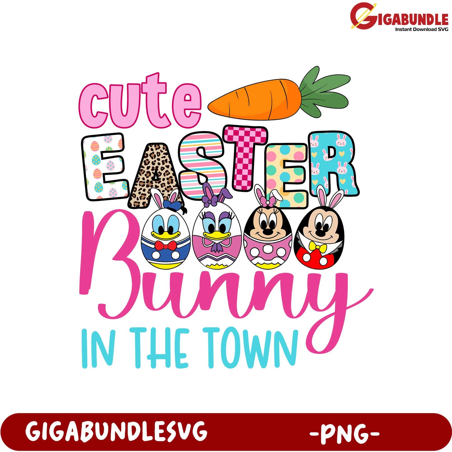 Adorable Easter Bunny PNG Design for Fun Holiday Crafts