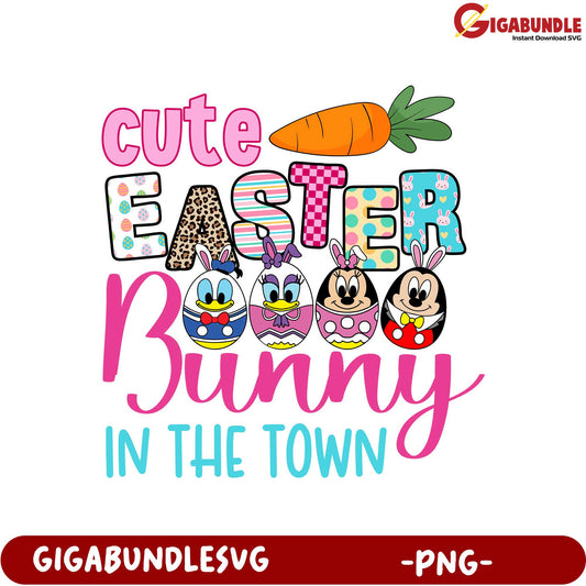 Adorable Easter Bunny PNG Design for Fun Holiday Crafts